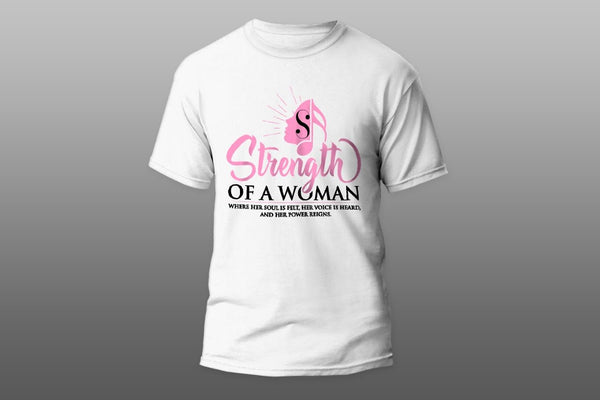 Strength Of A Woman Logo T-Shirt - Off-White